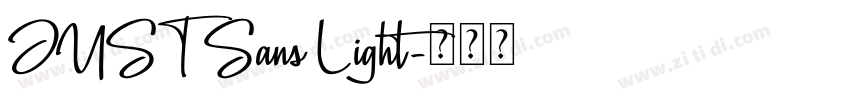 JUST Sans Light字体转换